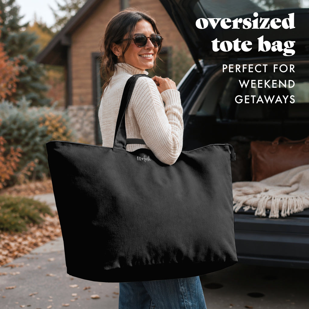All The Things XL Travel Tote Bag, Black