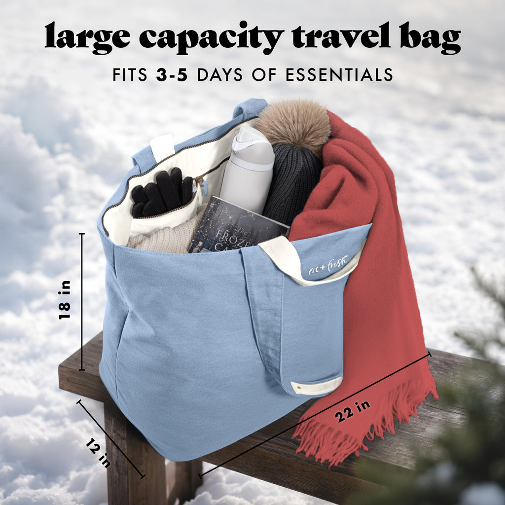All The Things XL Travel Tote Bag, Denim
