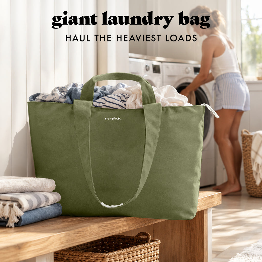 All The Things XL Travel Tote Bag, Olive
