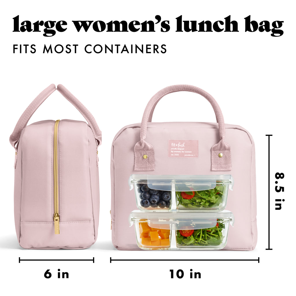 Bloomington Lunch Bag with Lunch Kit, Mauve