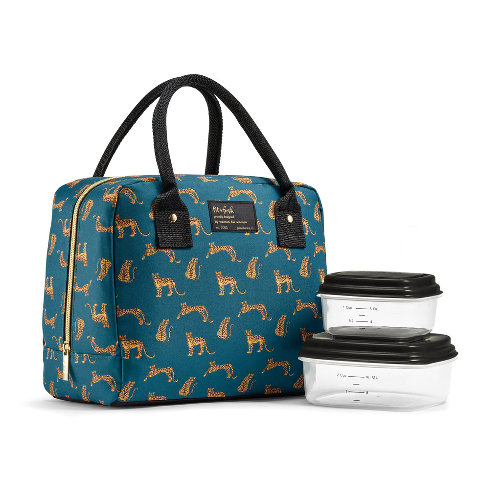Bloomington Lunch Bag with Lunch Kit, Cheetah Pack