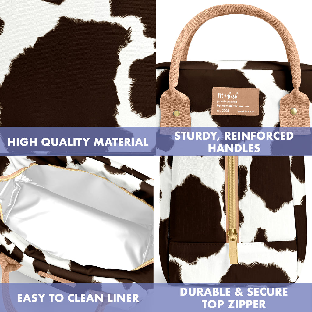 Bloomington Lunch Bag with Lunch Kit, Cowhide