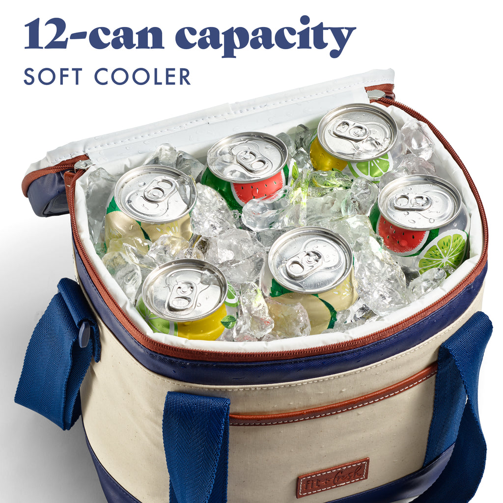 Benson 12-Can Soft Cooler Bag, Deluxe Canvas