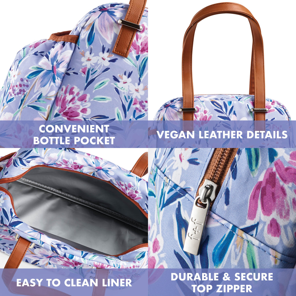 Laketown Lunch Bag, Tulane Floral Lilac