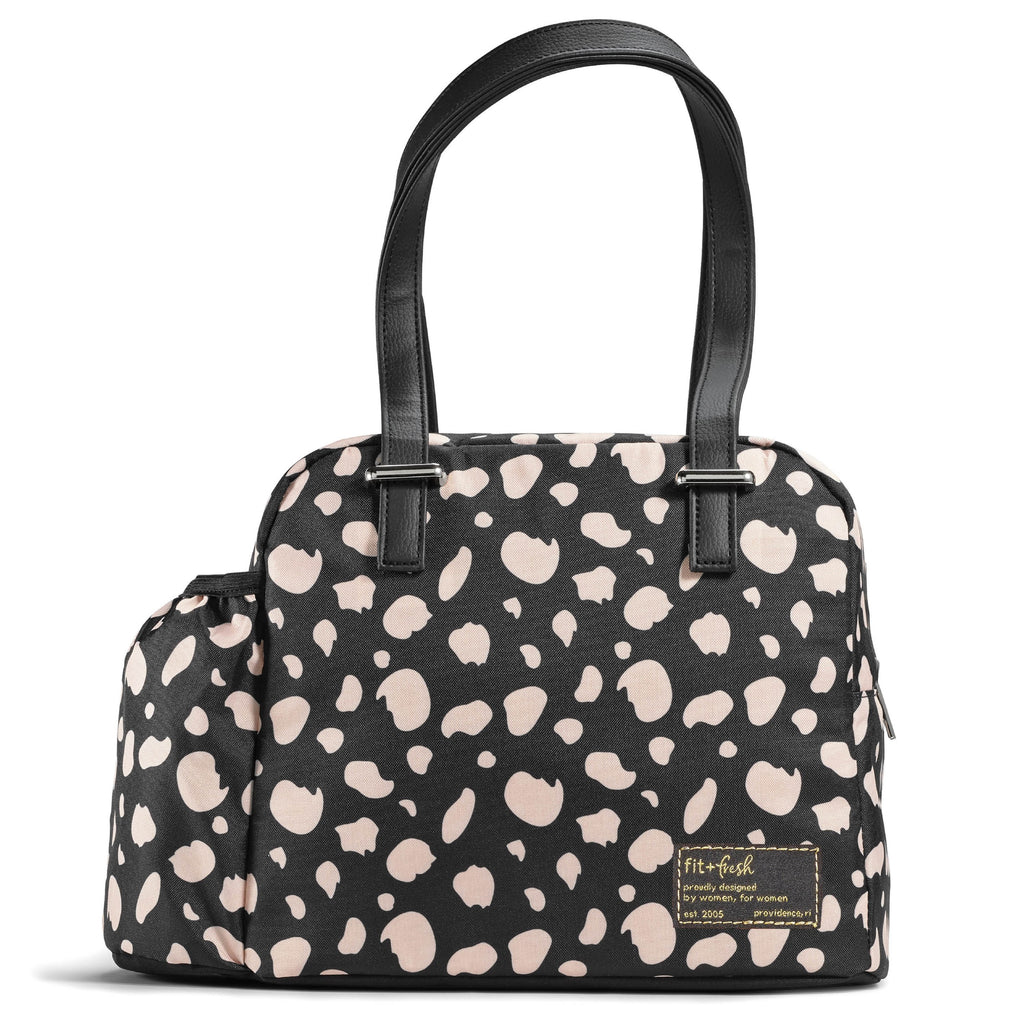 Laketown Lunch Bag, Black Cheetah