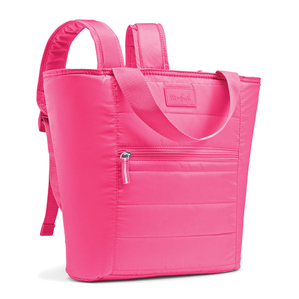 Mari 12-Can Backpack Cooler Tote, Hot Pink