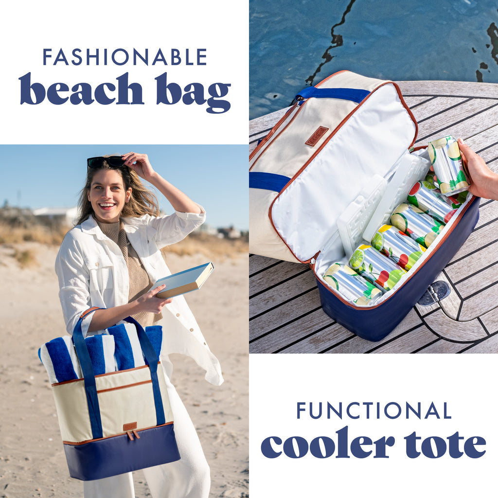 Narragansett 2-in-1 Cooler Tote Bag, Deluxe Canvas