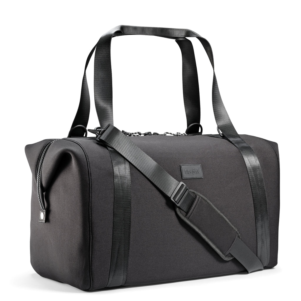 Neoprene Adult Travel Duffel, Black