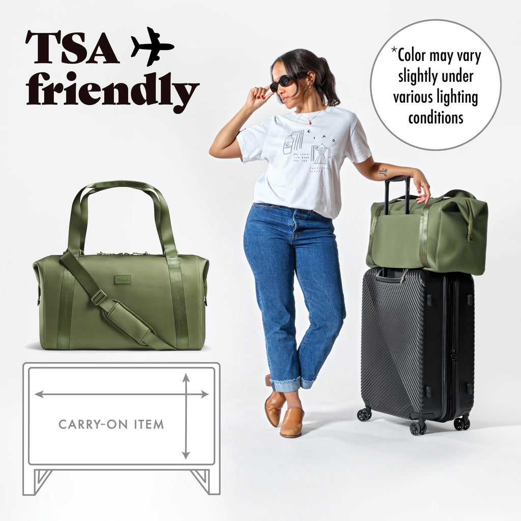 Neoprene Adult Travel Duffel, Moss