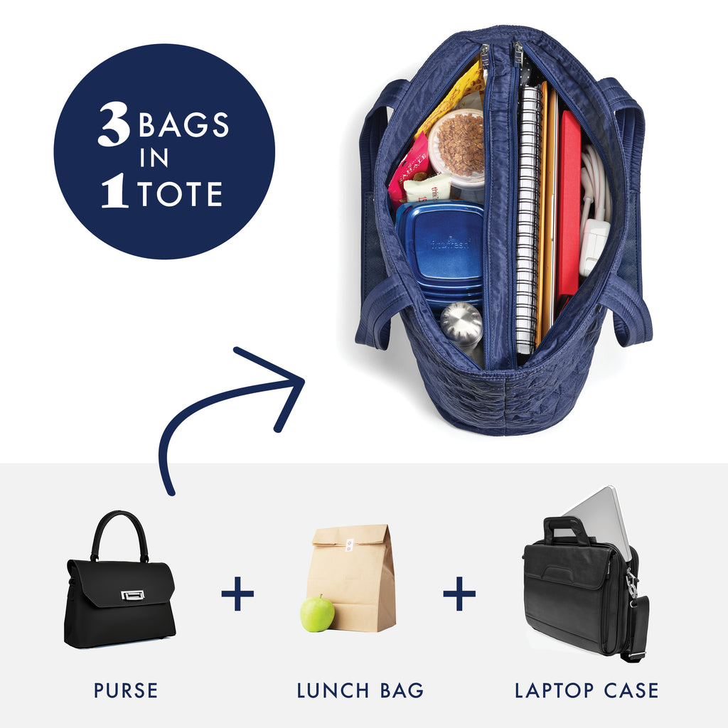 Metro Tote 2-in-1 Work Lunch Bag, Simplified